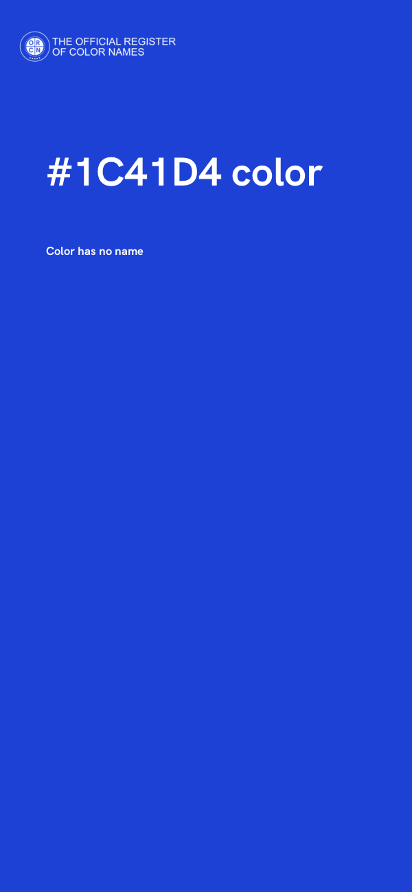 #1C41D4 color image
