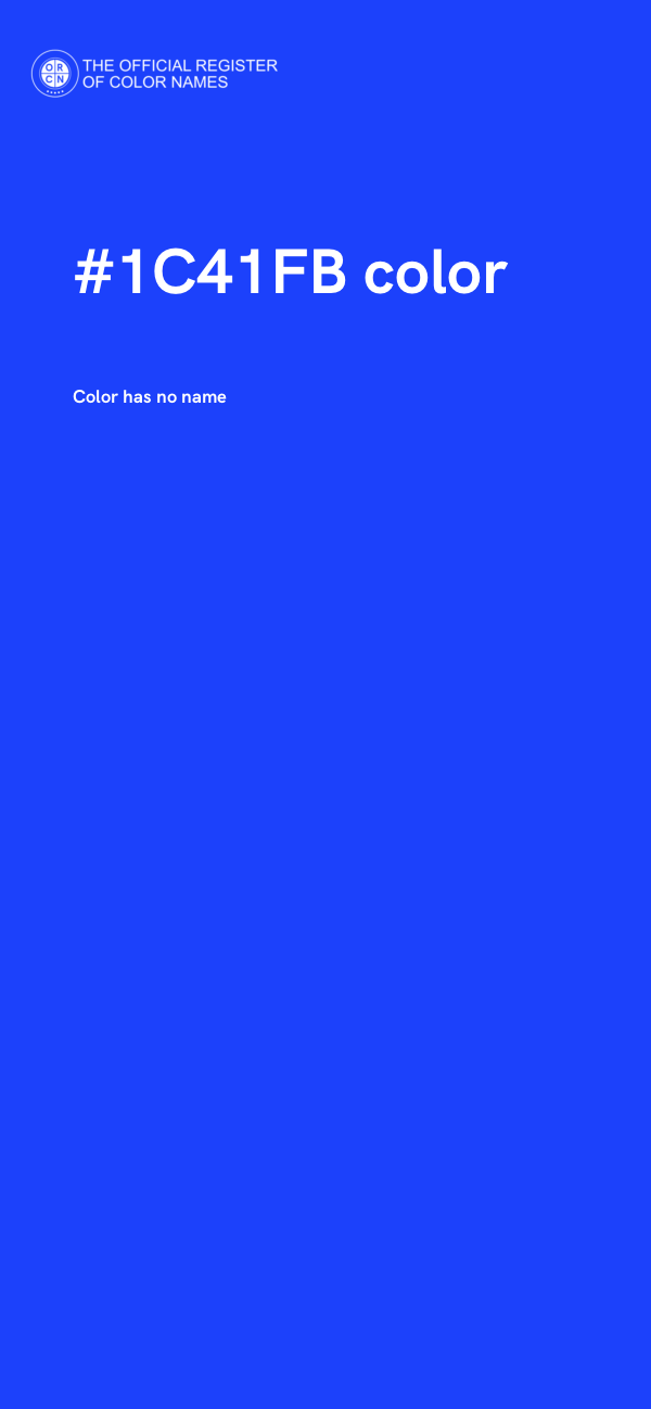 #1C41FB color image