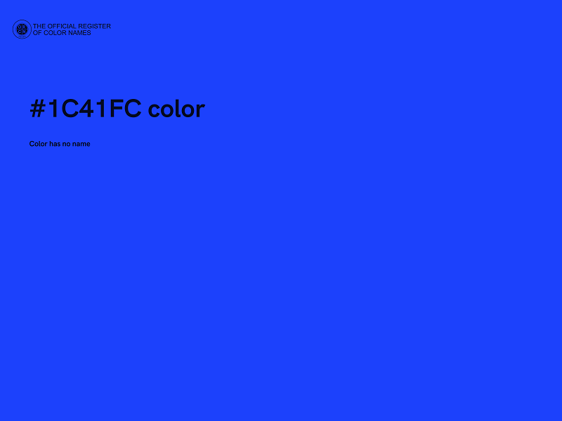 #1C41FC color image