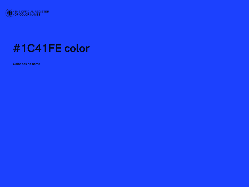 #1C41FE color image