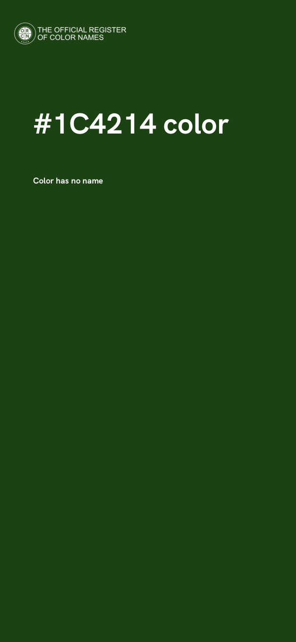 #1C4214 color image