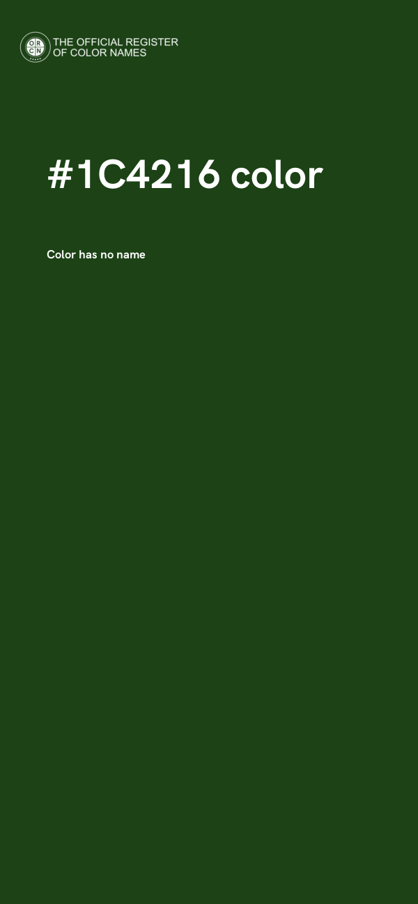 #1C4216 color image