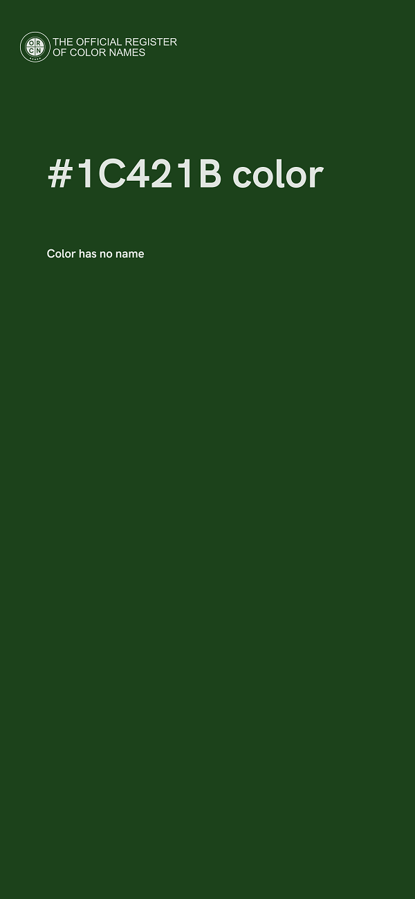 #1C421B color image