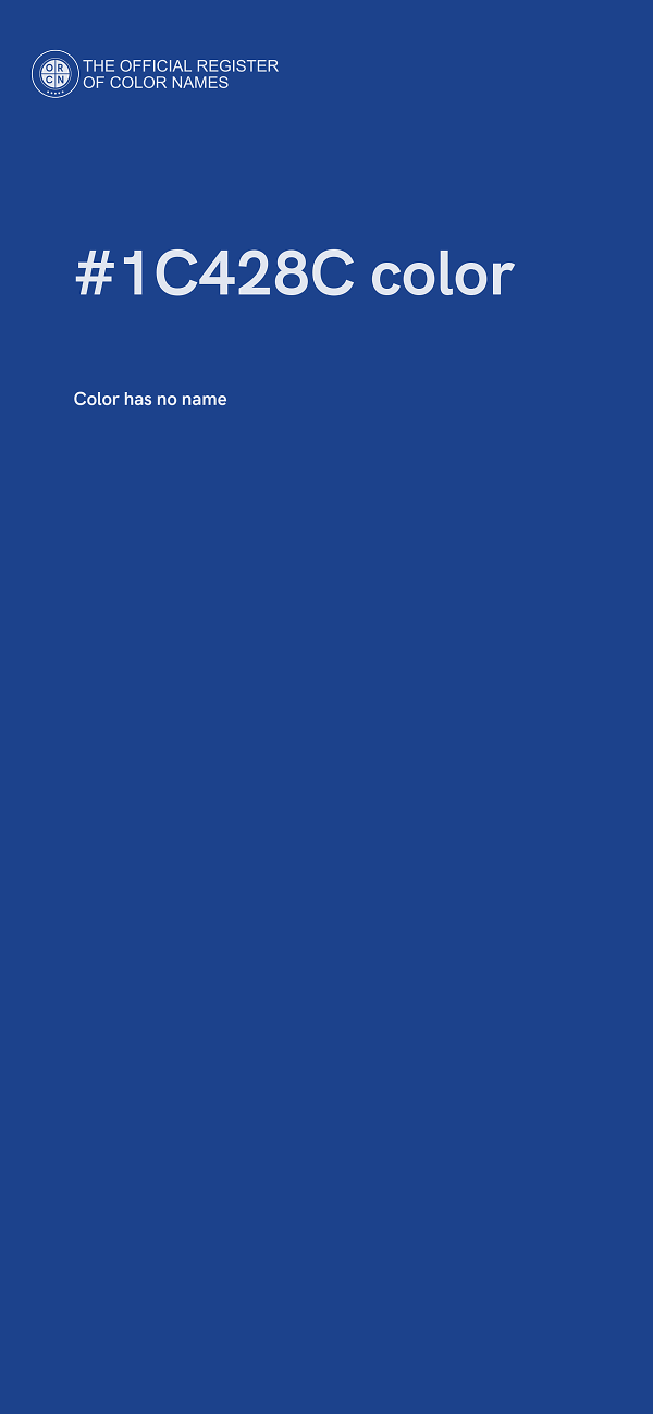 #1C428C color image