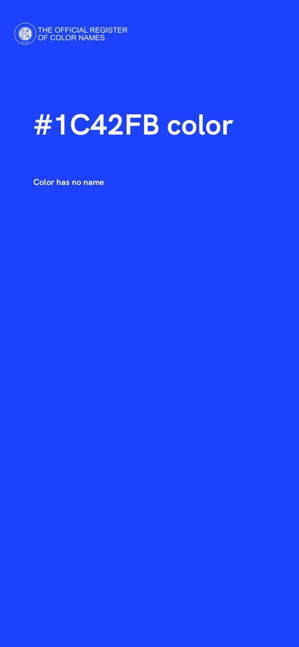 #1C42FB color image