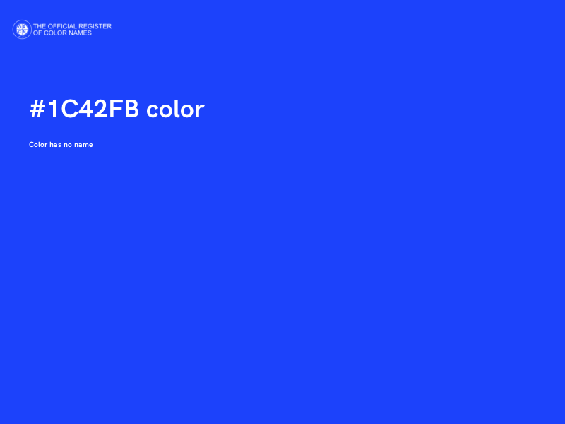 #1C42FB color image