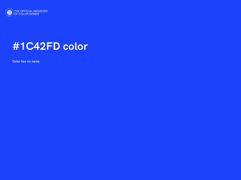 #1C42FD color image