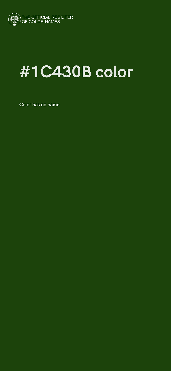 #1C430B color image