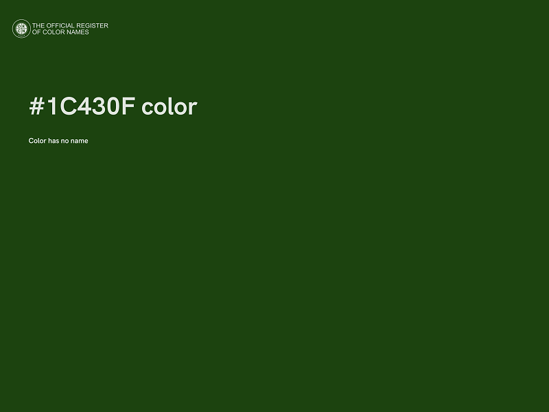 #1C430F color image