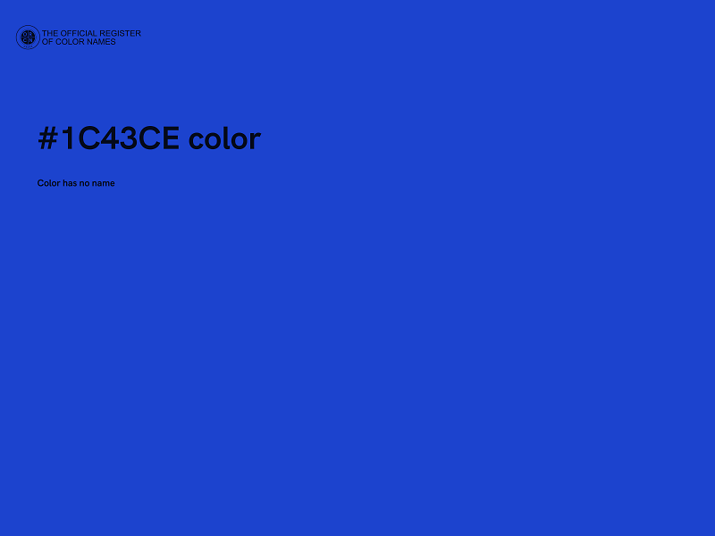 #1C43CE color image