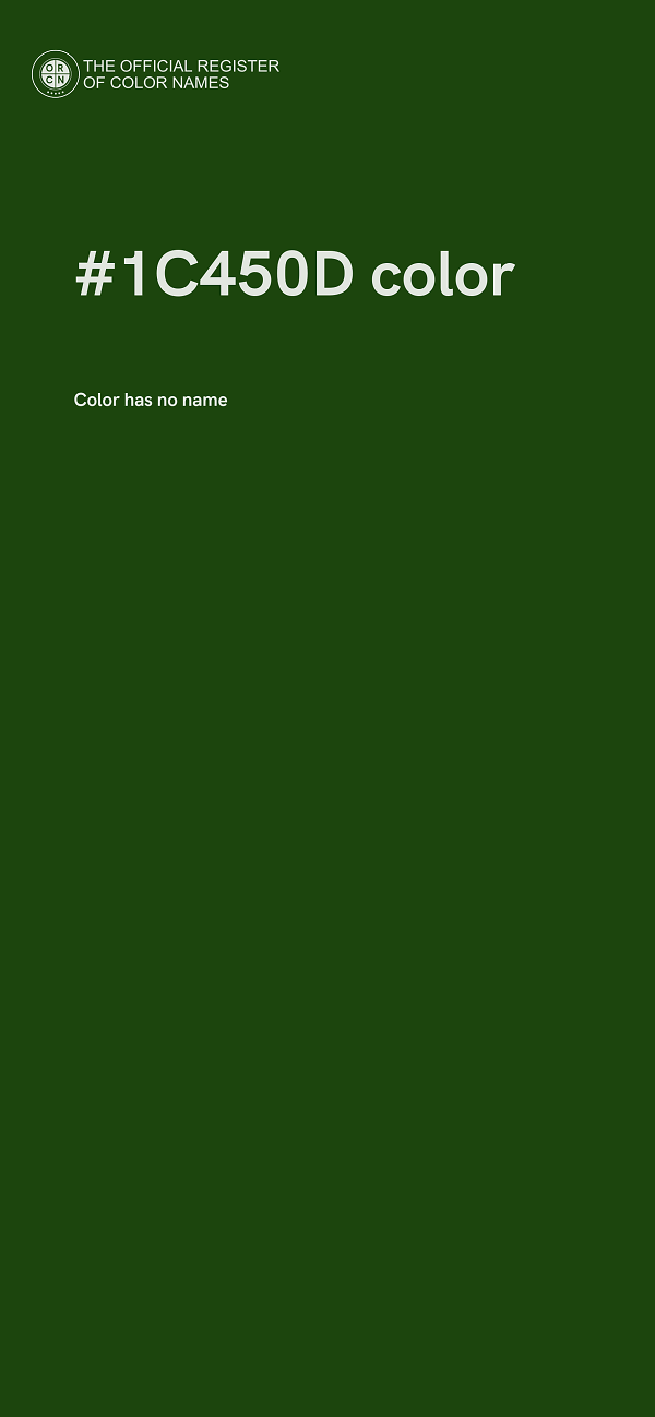 #1C450D color image