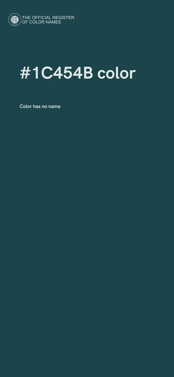 #1C454B color image