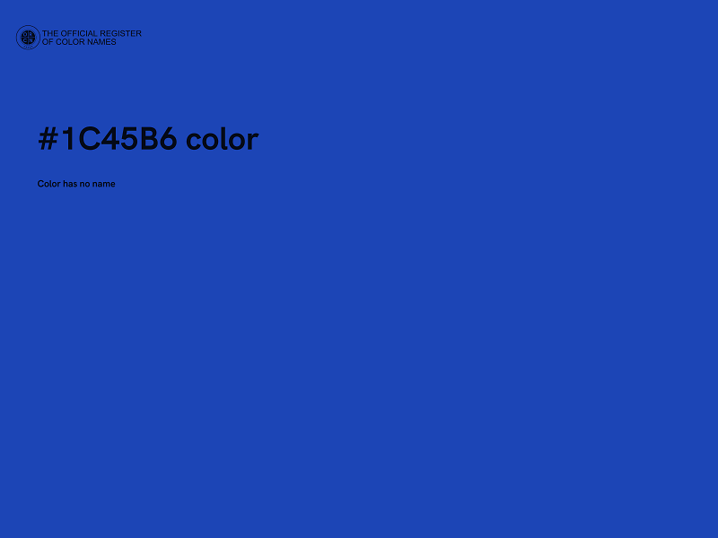 #1C45B6 color image