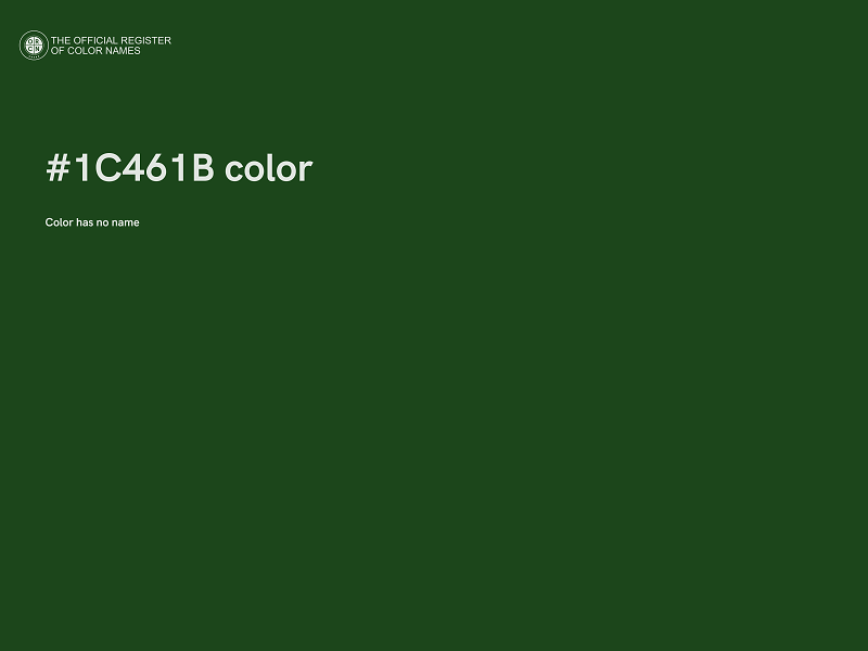 #1C461B color image