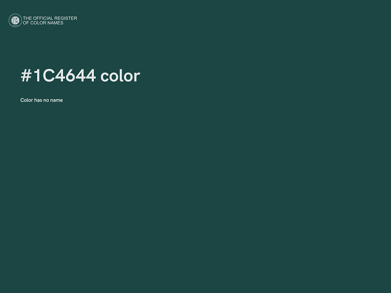 #1C4644 color image