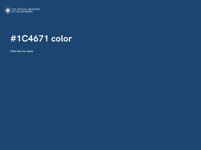 #1C4671 color image