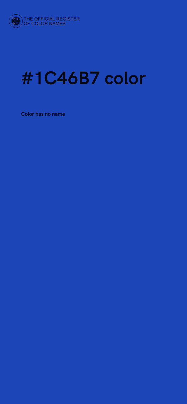 #1C46B7 color image
