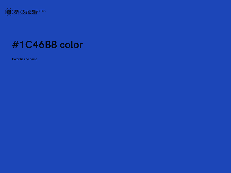 #1C46B8 color image