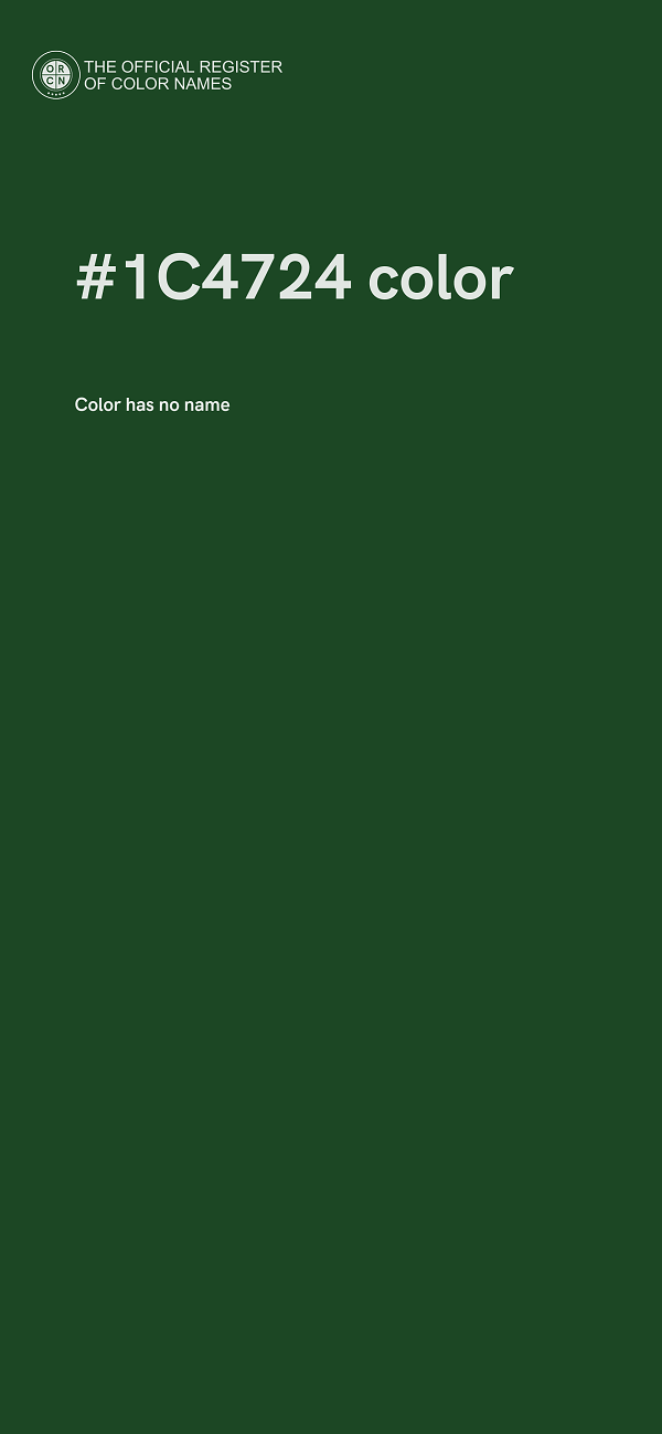 #1C4724 color image