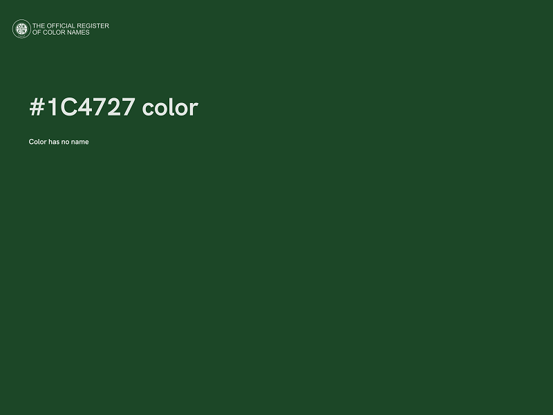 #1C4727 color image