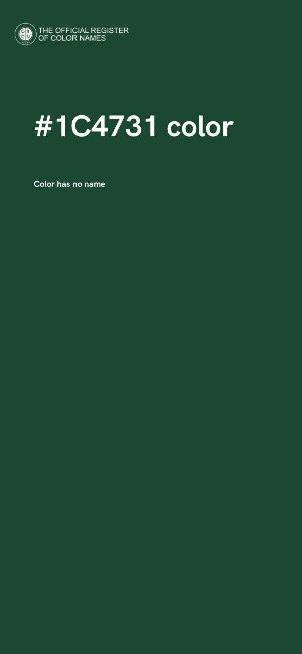 #1C4731 color image