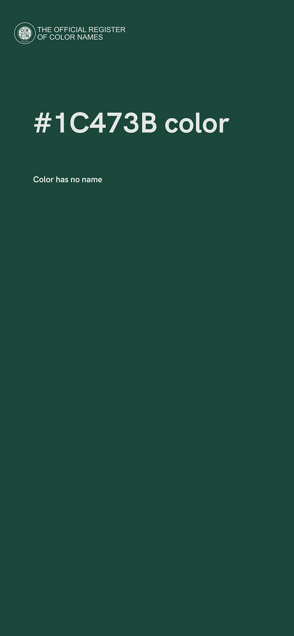 #1C473B color image