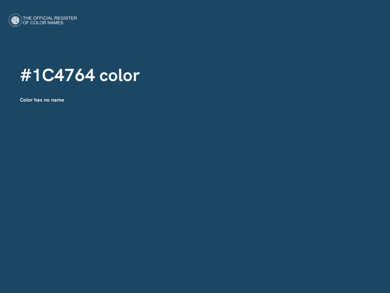 #1C4764 color image