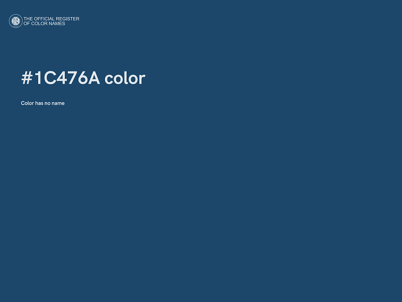 #1C476A color image