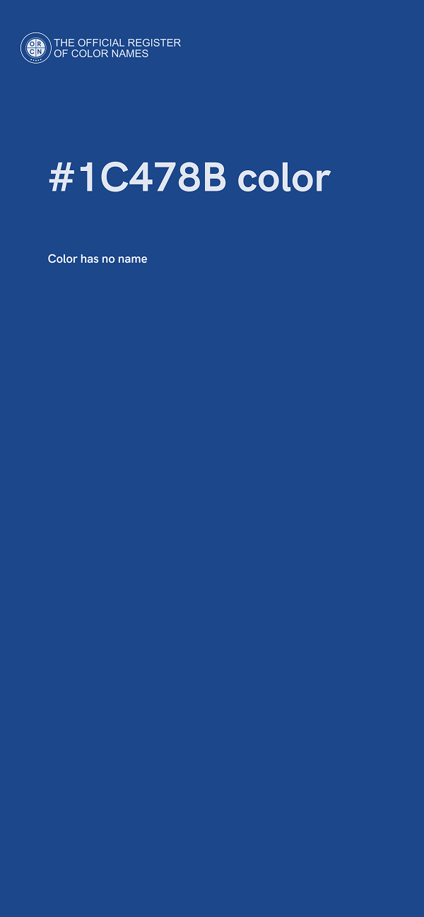 #1C478B color image