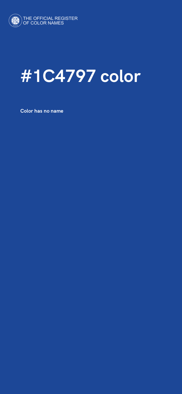 #1C4797 color image