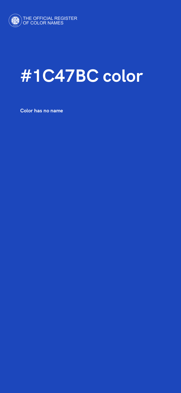 #1C47BC color image