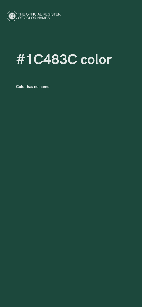 #1C483C color image