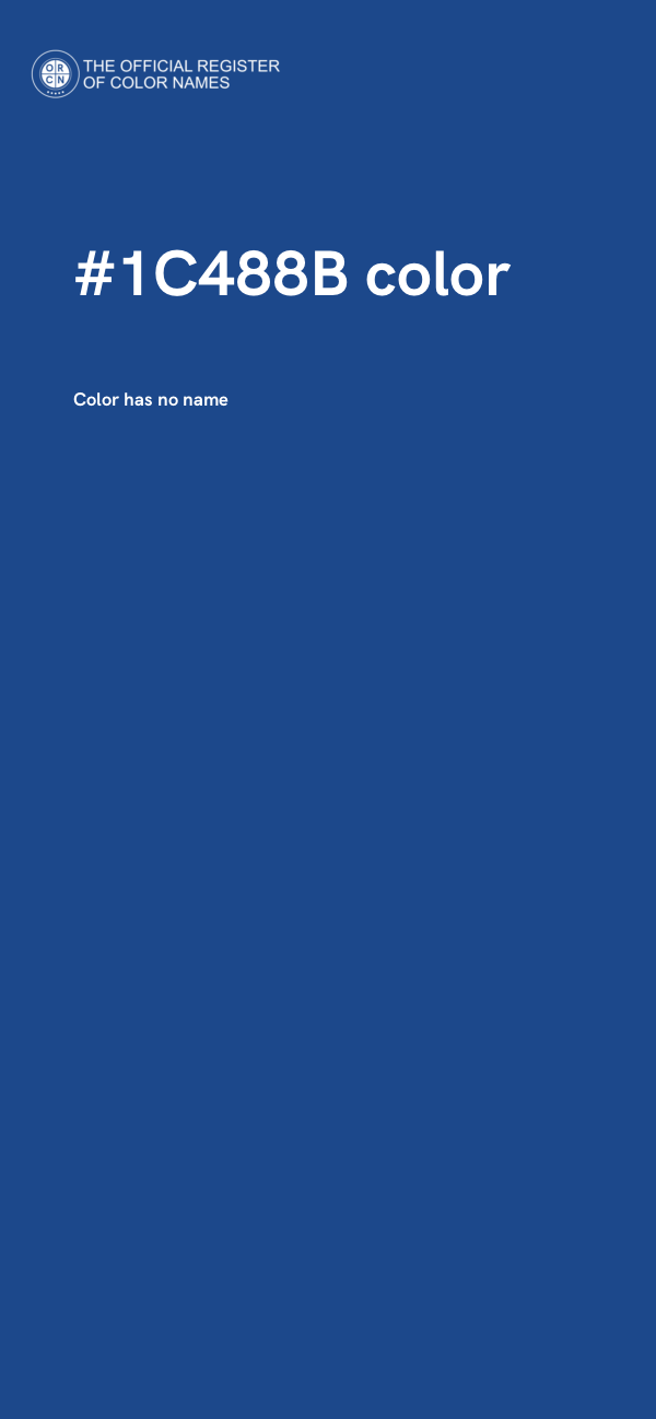 #1C488B color image