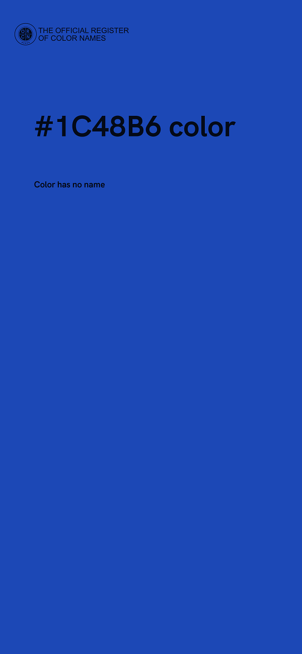 #1C48B6 color image