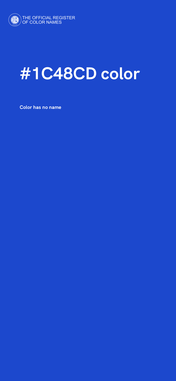 #1C48CD color image