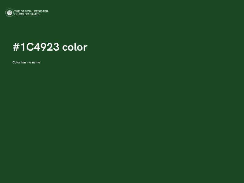 #1C4923 color image