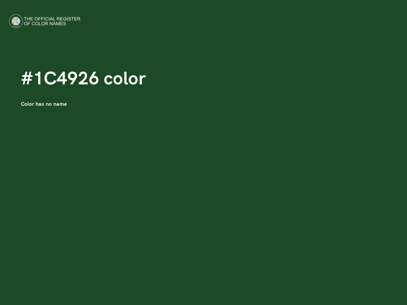 #1C4926 color image
