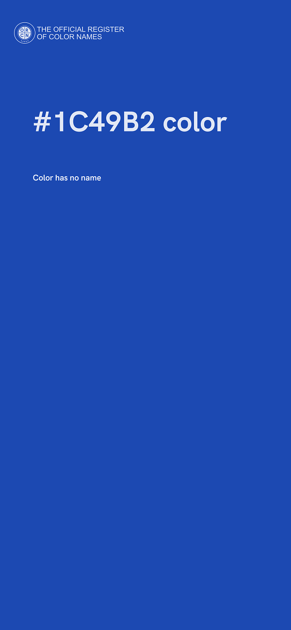 #1C49B2 color image
