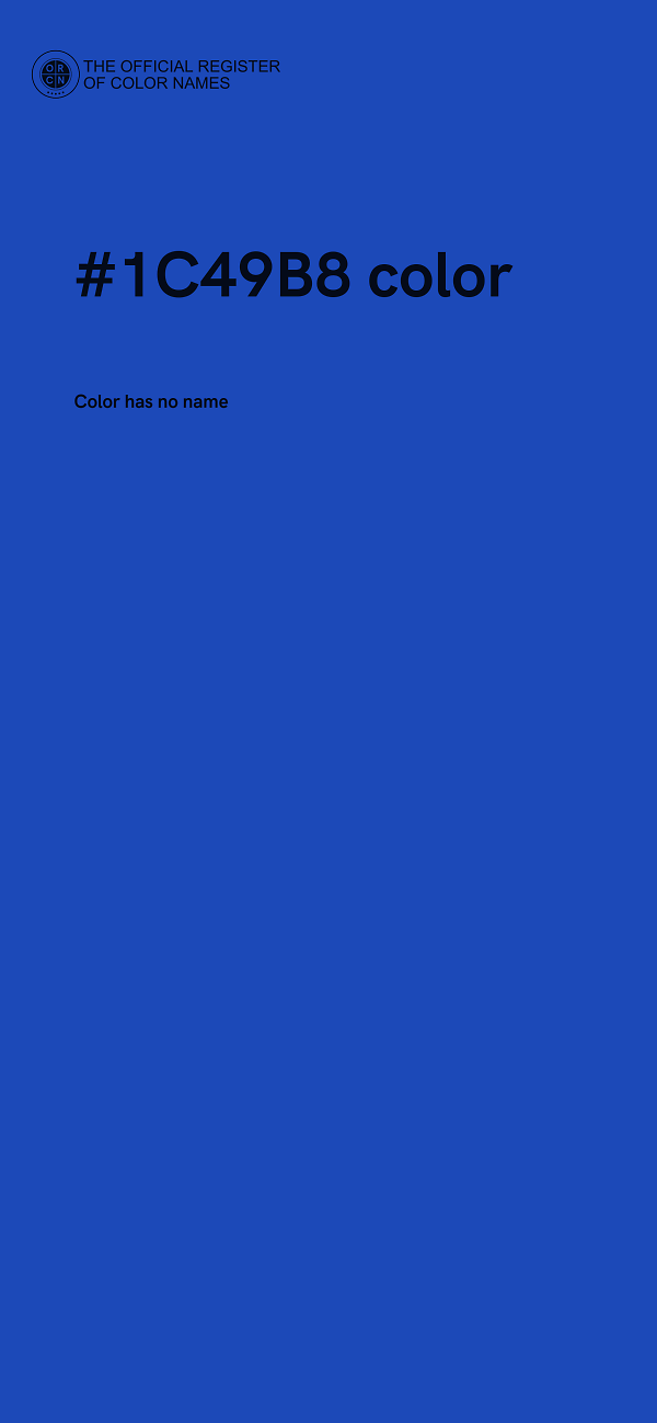 #1C49B8 color image