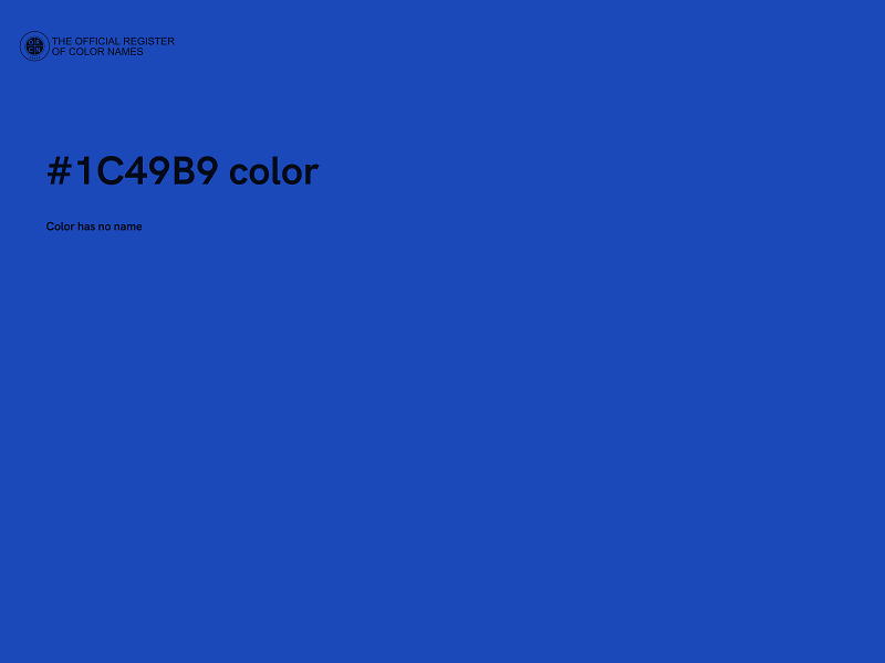 #1C49B9 color image