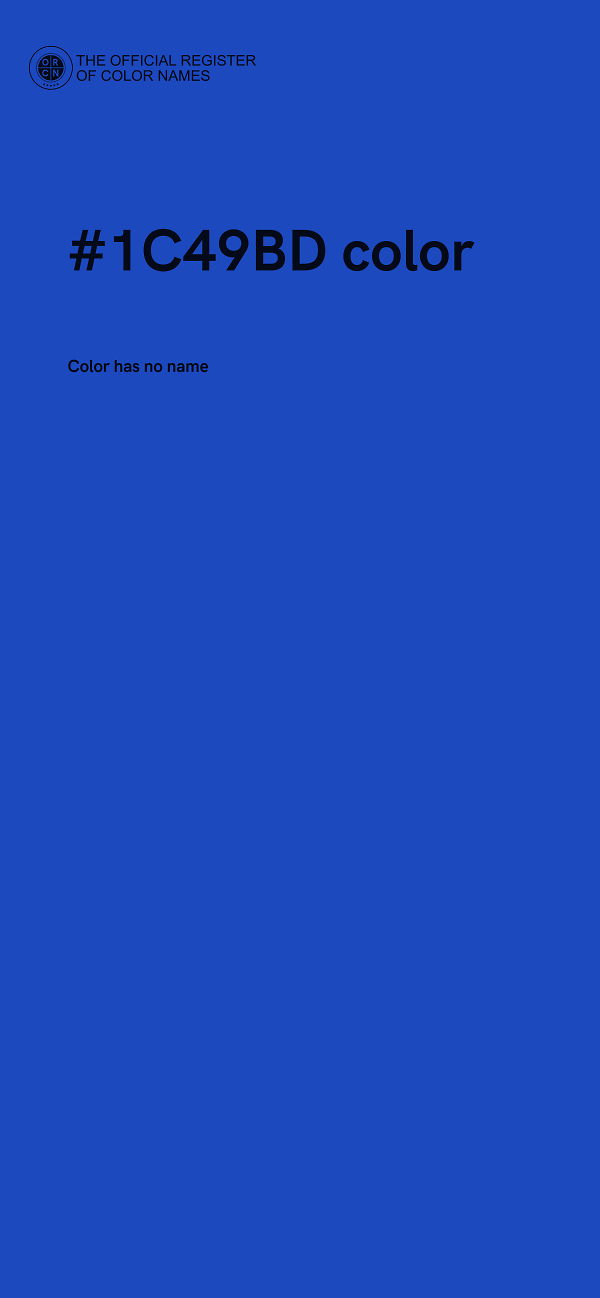 #1C49BD color image