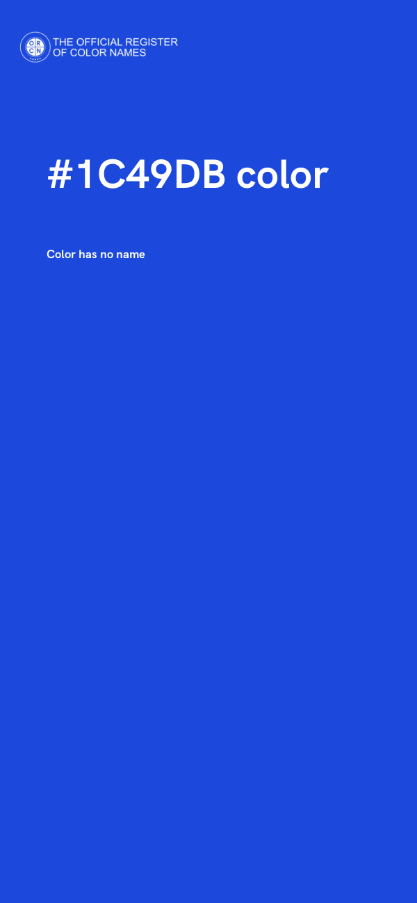 #1C49DB color image