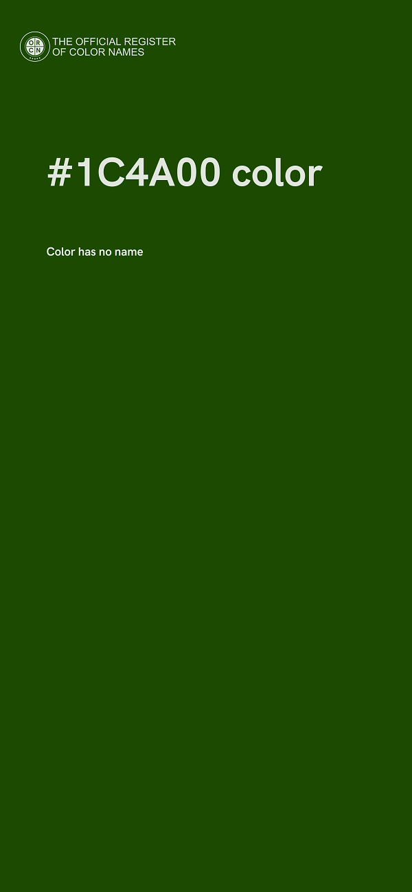 #1C4A00 color image