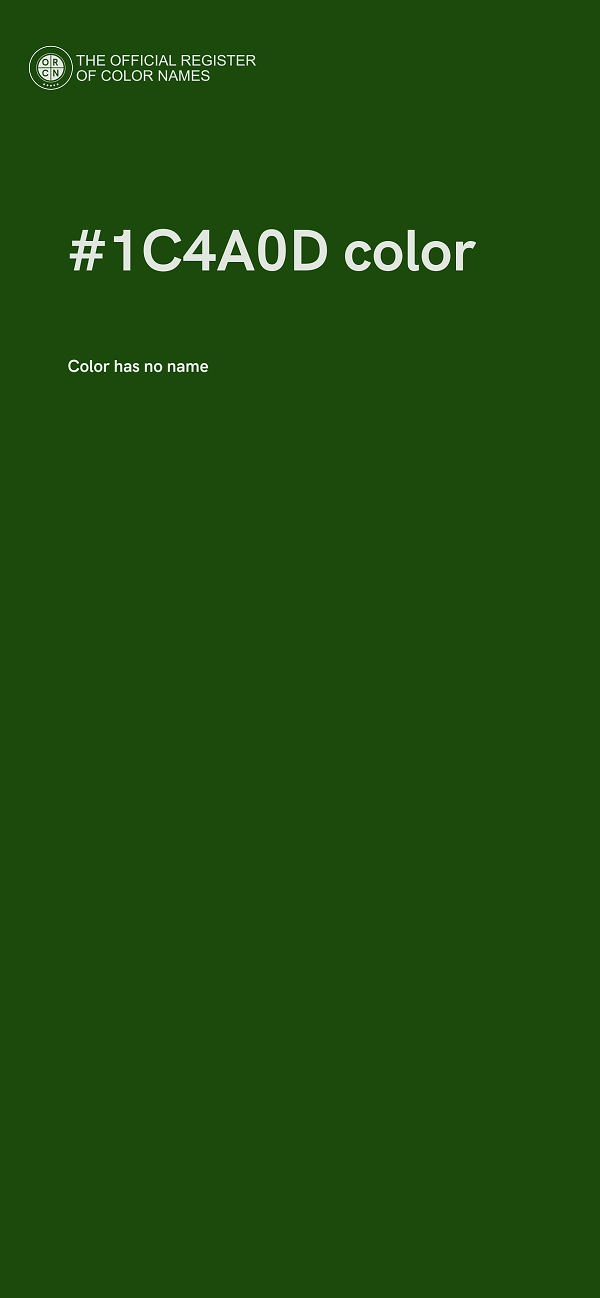 #1C4A0D color image
