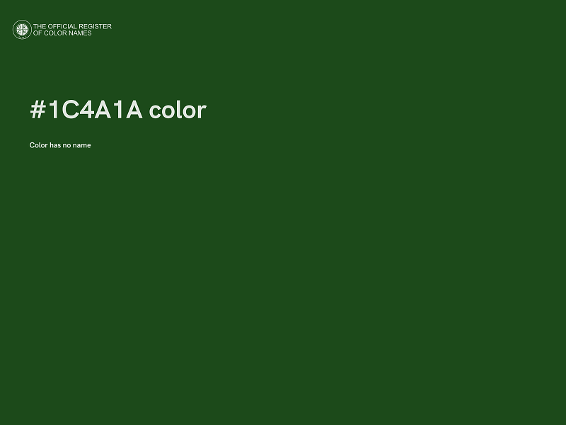 #1C4A1A color image