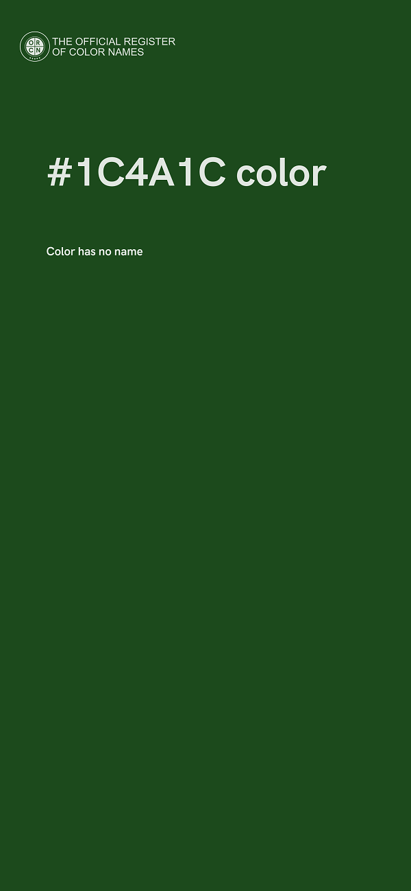 #1C4A1C color image