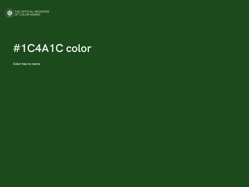 #1C4A1C color image