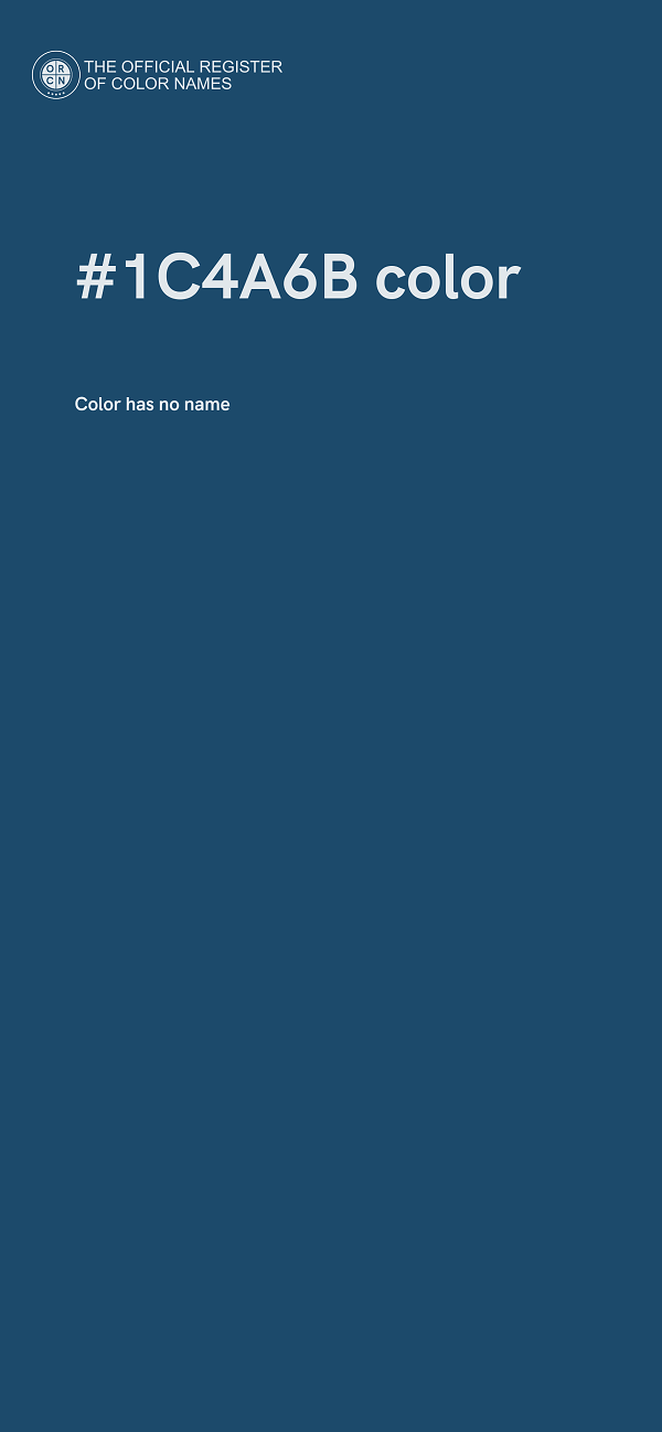 #1C4A6B color image