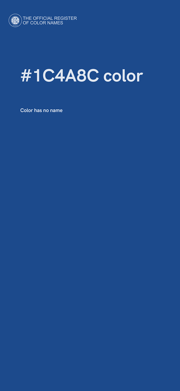 #1C4A8C color image