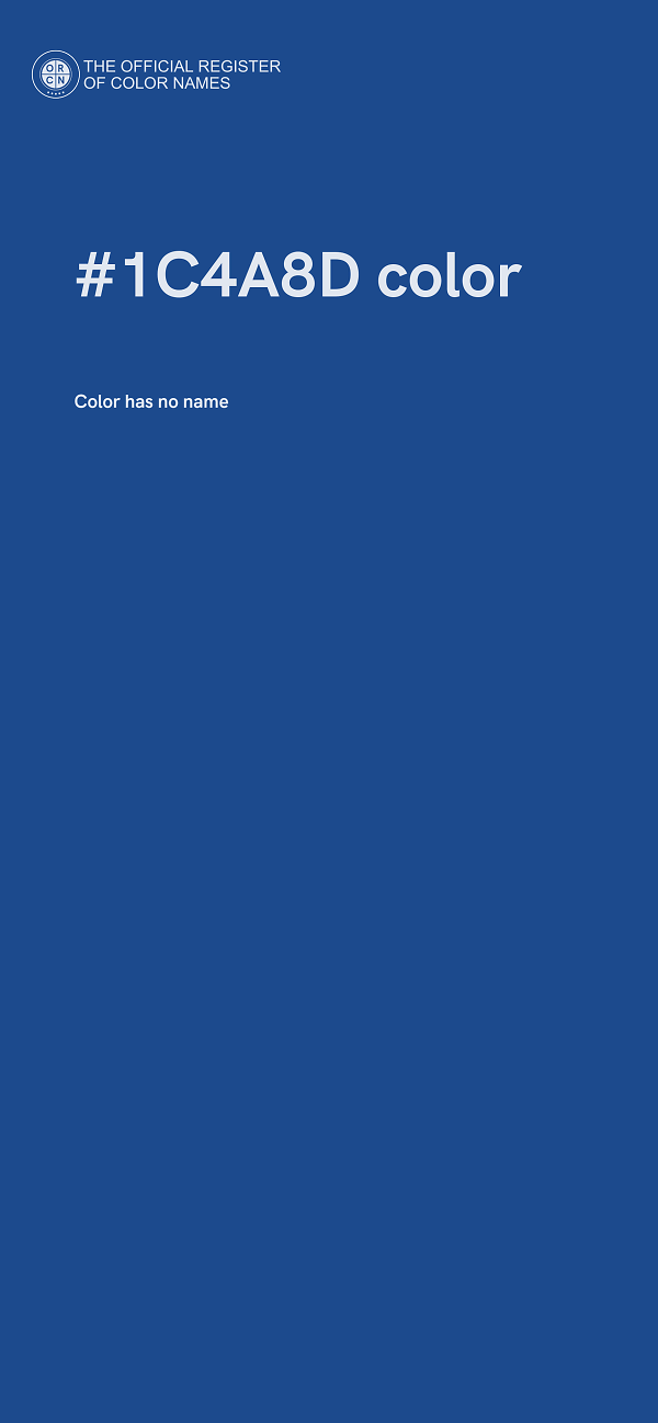 #1C4A8D color image